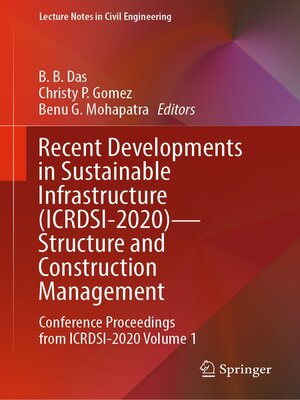 cover image of Recent Developments in Sustainable Infrastructure (ICRDSI-2020)—Structure and Construction Management